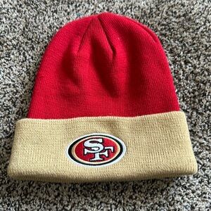 NFL TEAM San Francisco 49 ers Football Embroidered Bennie One Size